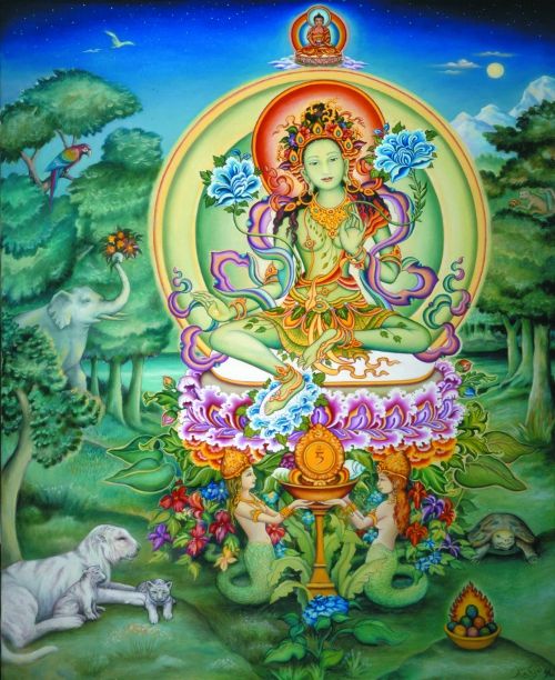 Green Tara, Buddhist Goddess of compassion and enlightened activity